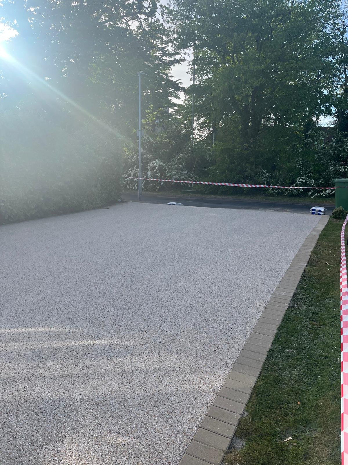 Resin bound driveway installed by John Ruben Ltd in Potters Bar