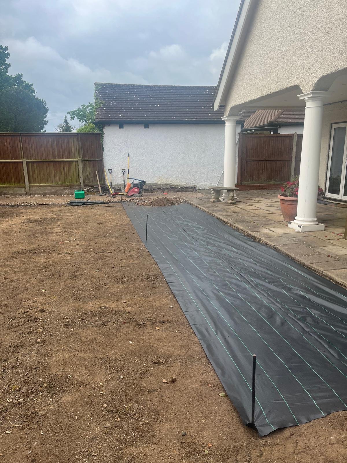 Groundworks excavation and sub-base preparation by John Ruben Ltd in Potters Bar