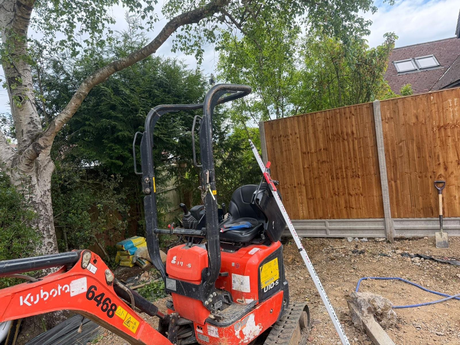 Groundworks excavation and sub-base preparation by John Ruben Ltd in Potters Bar