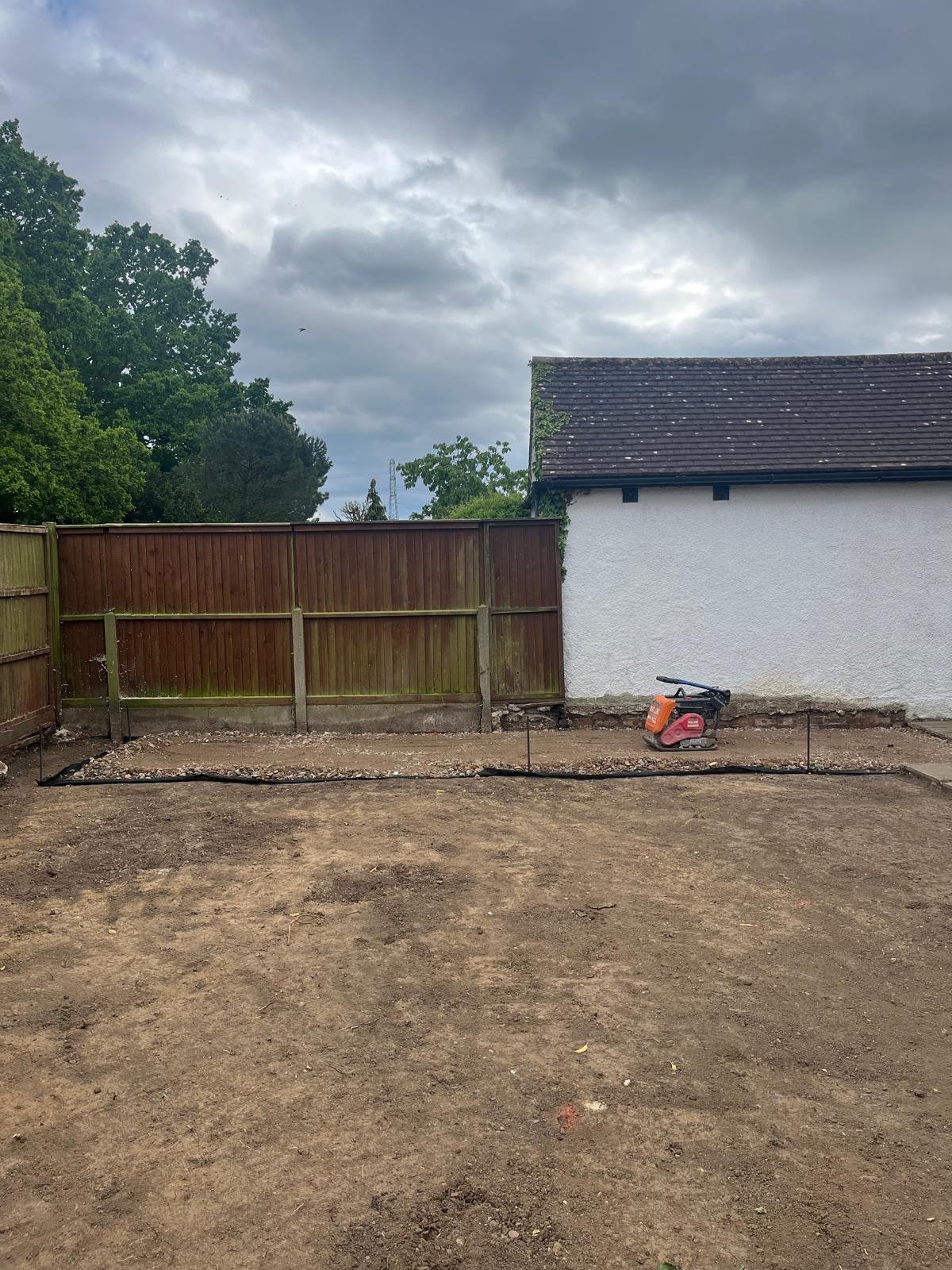 Groundworks excavation and sub-base preparation by John Ruben Ltd in Potters Bar